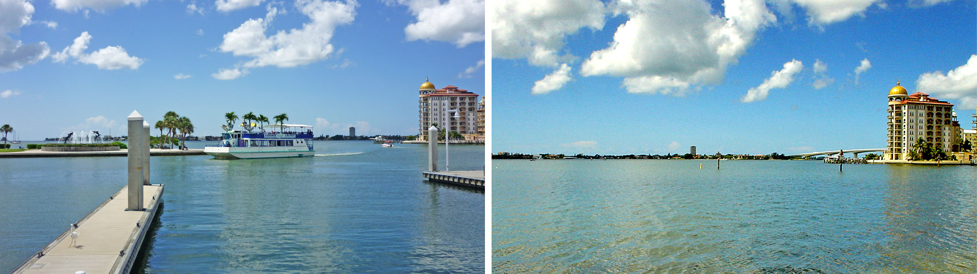 Two views from Marina Jack